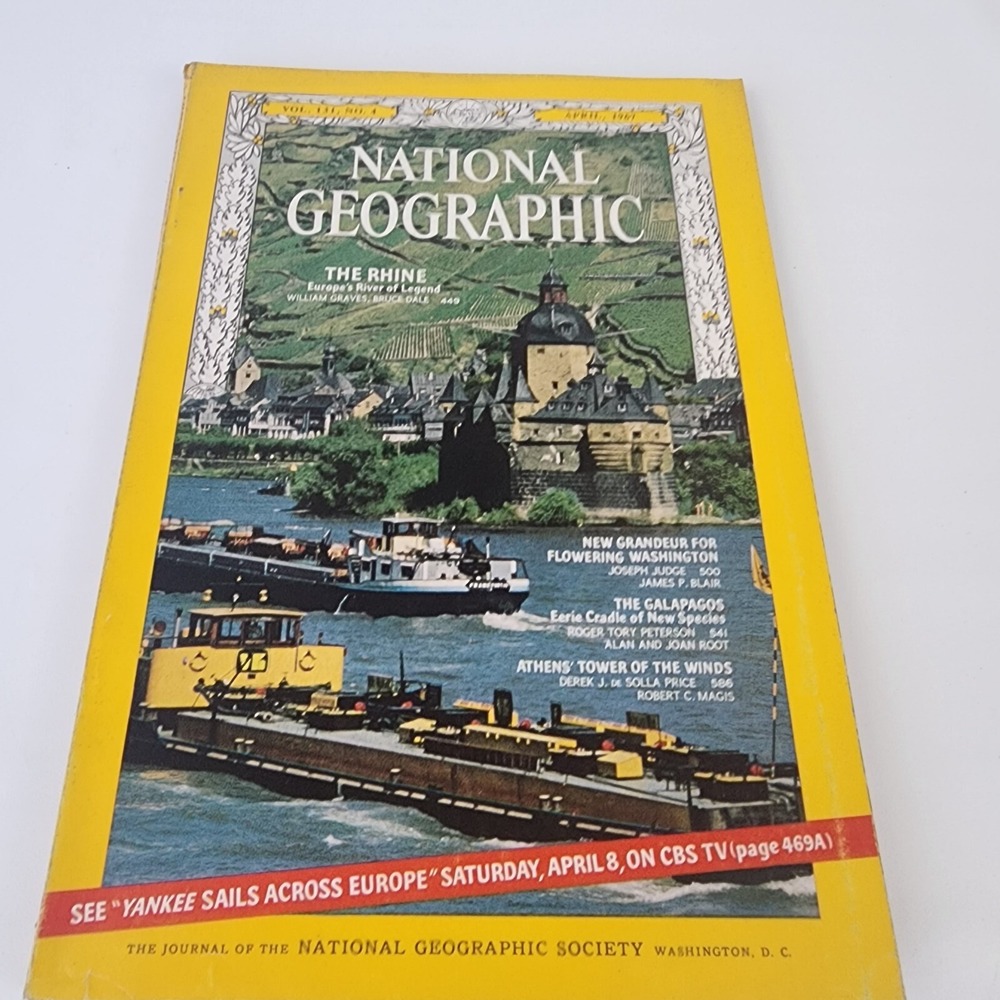 National Geographic Magazine April 1967 No Insert